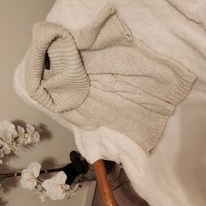 The Limited cowl neck cropped cap sleeve sweater/vest